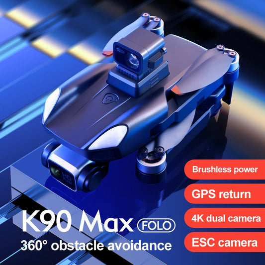 K90 Max laser obstacle avoidance Drone-4K Dual Camera - 360° In All Directions - Intelligent Aerial Camera